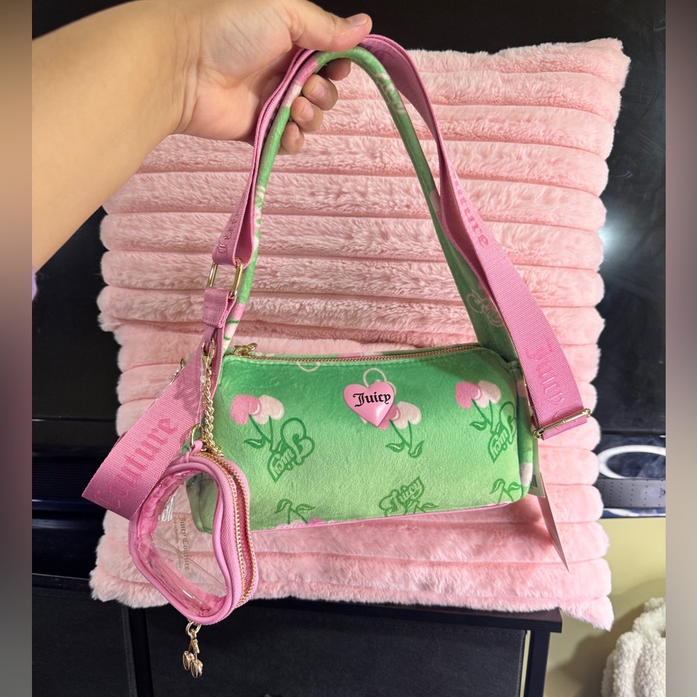 Juicy Couture Pink and Green crossbody Bag - Picture 2 of 16